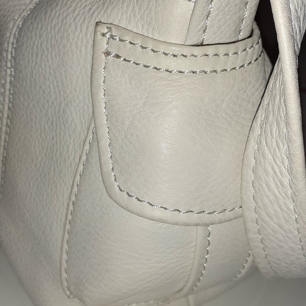 Fossil Cream Leather Shoulder Bag - Picture 5 of 11